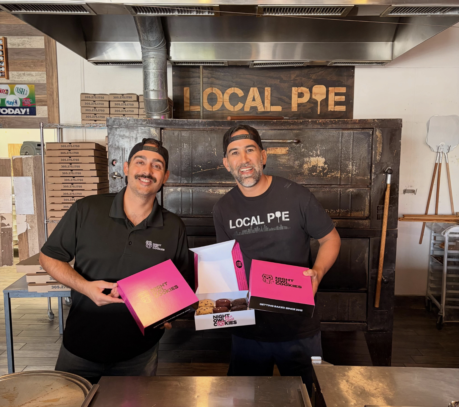 Local Pie team in the kitchen at Kendall, Florida